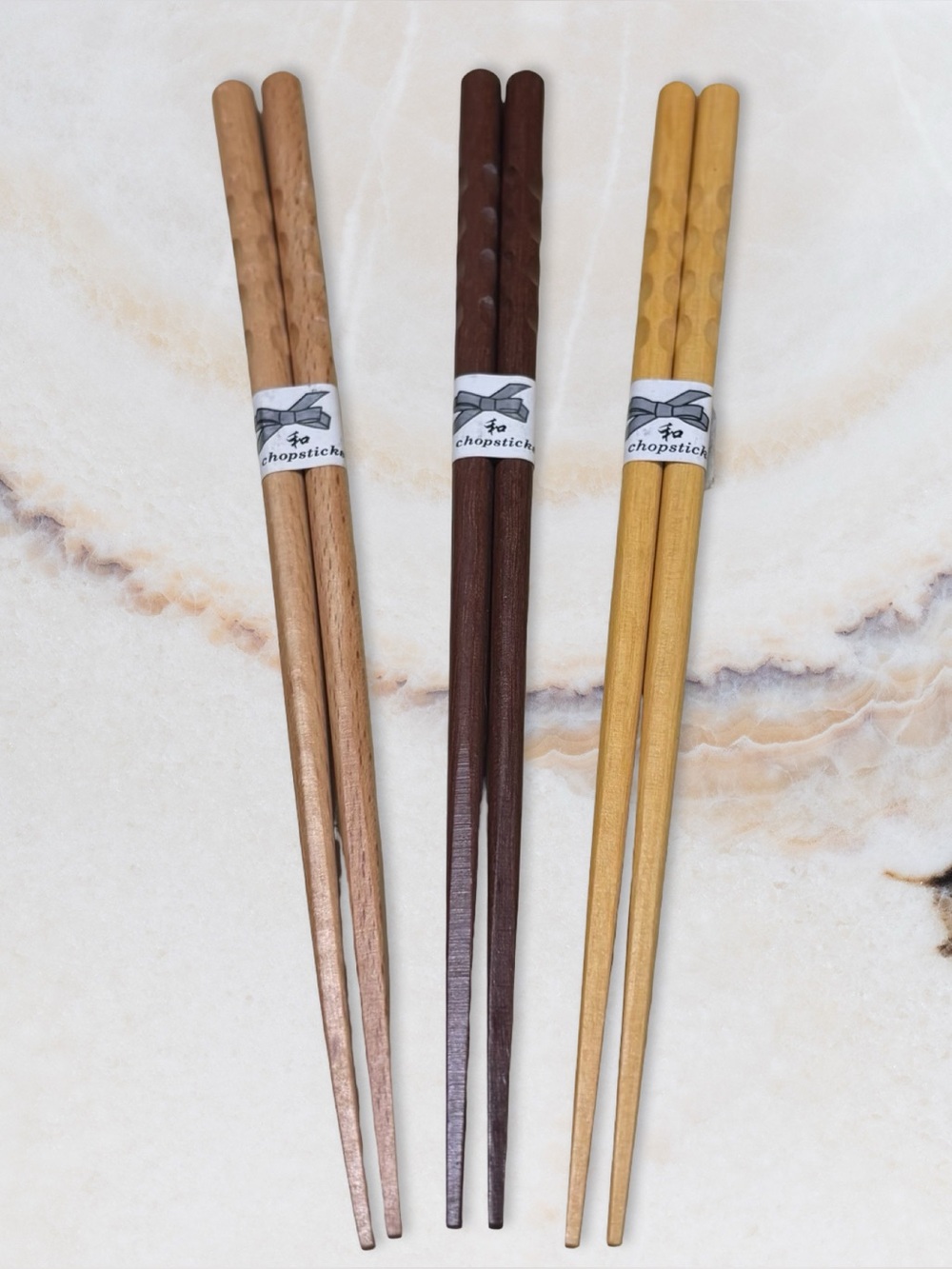 Set of 3 Wood Chopsticks